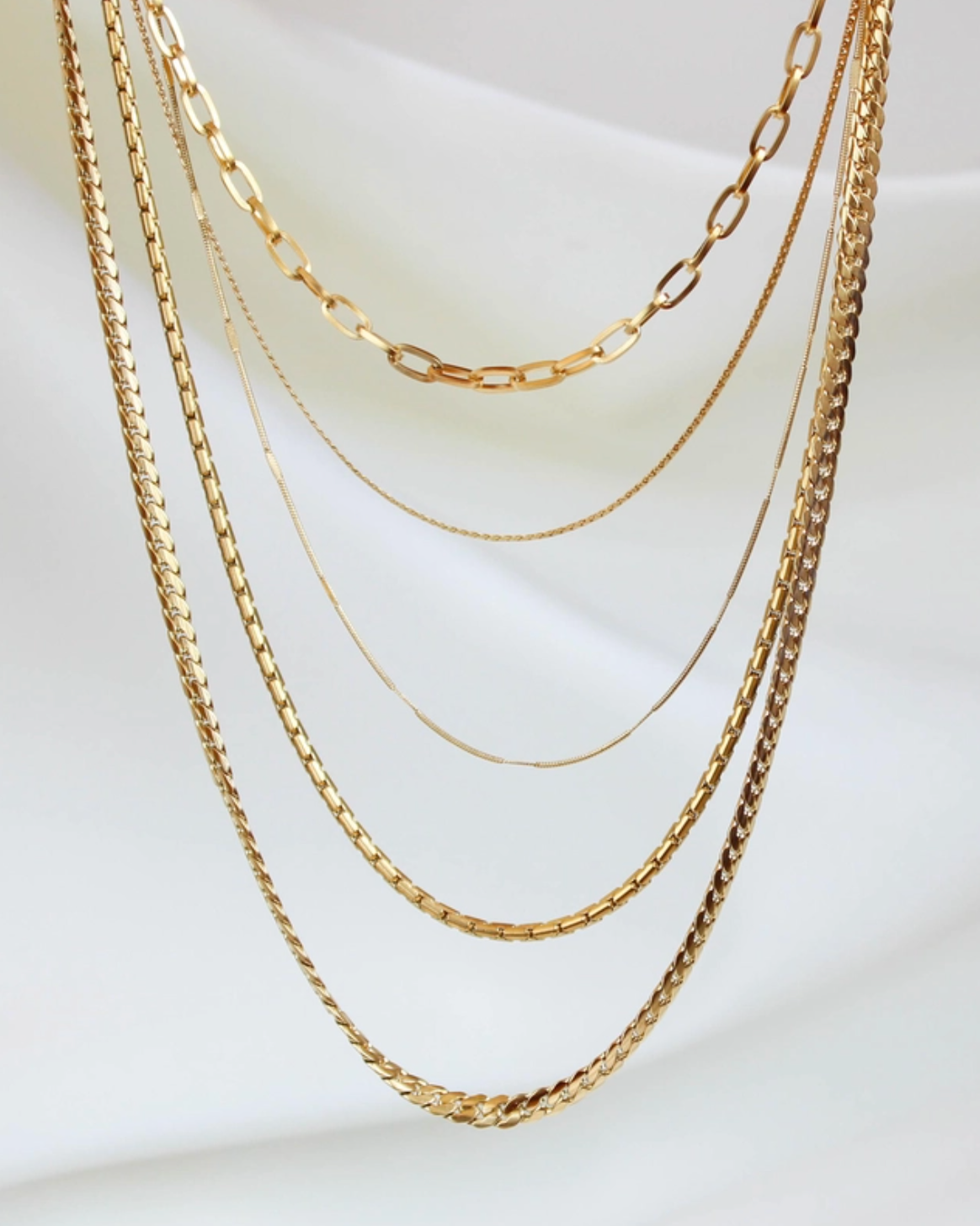 Dainty Pressed Snake Chain